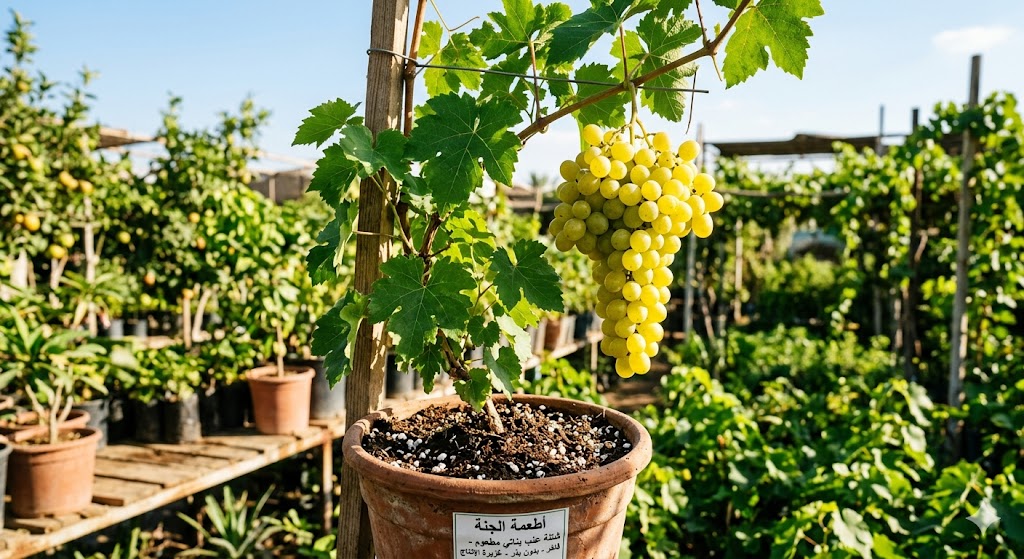 شتلة عنب بناتي مطعوم فاخر 🍇 سكري وبدون بذر